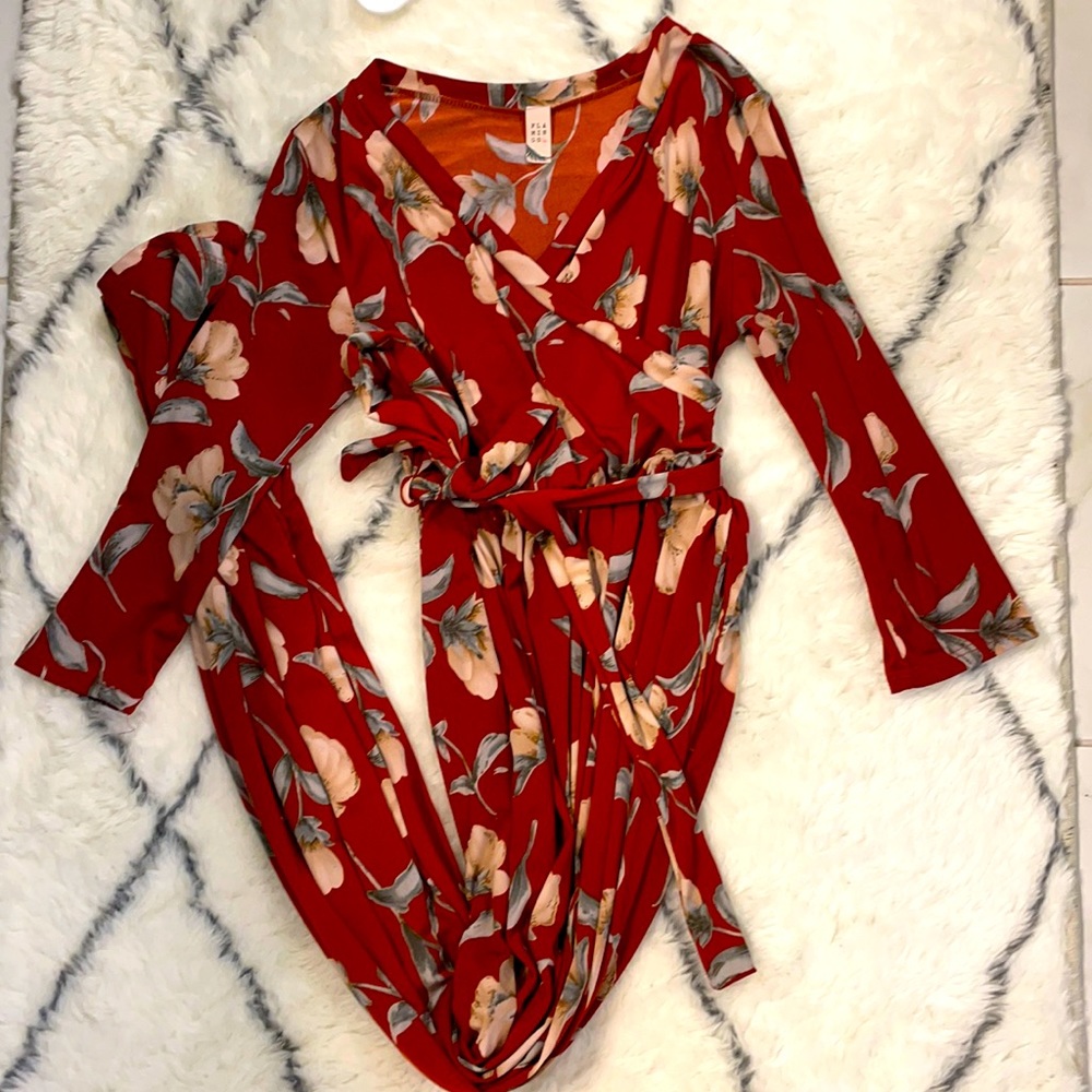 Floral Maternity maxi dress